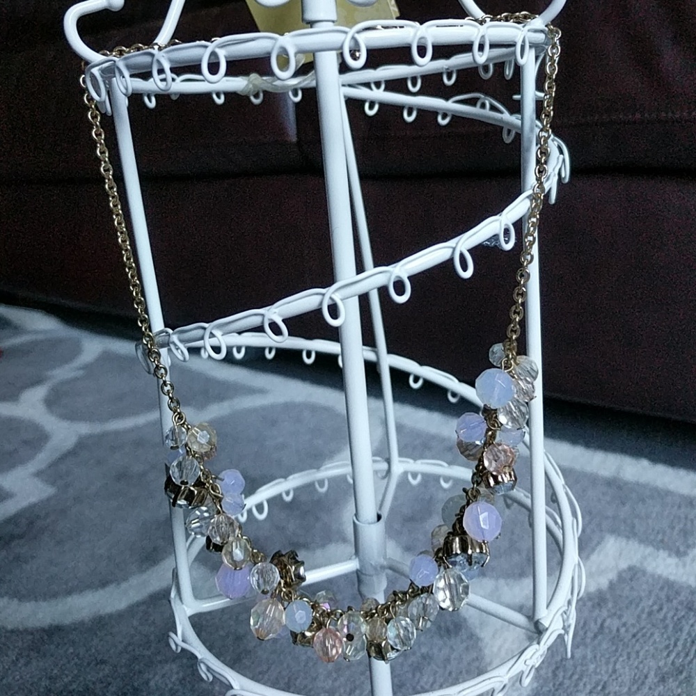 NWOT- Multi -colored Jewel Cluster Necklace